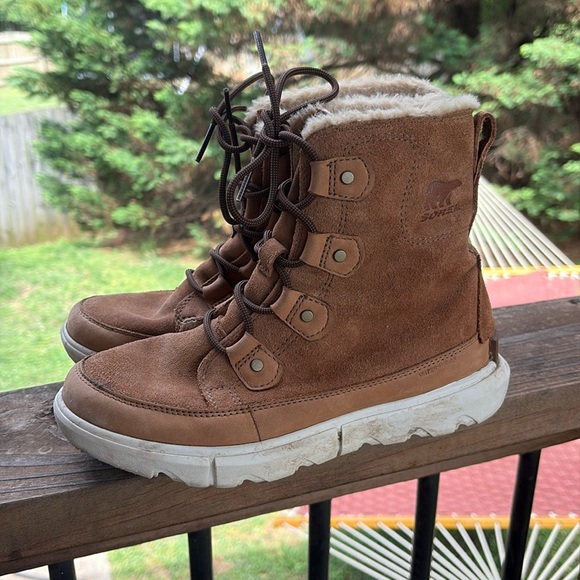 Sorel | Explorer Next Joan Waterproof Boot in Velvet Tan/Fawn 7.5 - Picture 1 of 8